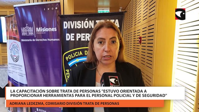 La capacitación sobre trata de Personas estuvo orientada a proporcionar herramientas prácticas para el personal policial y de seguridad , indicó la comisario Adriana Ledezma