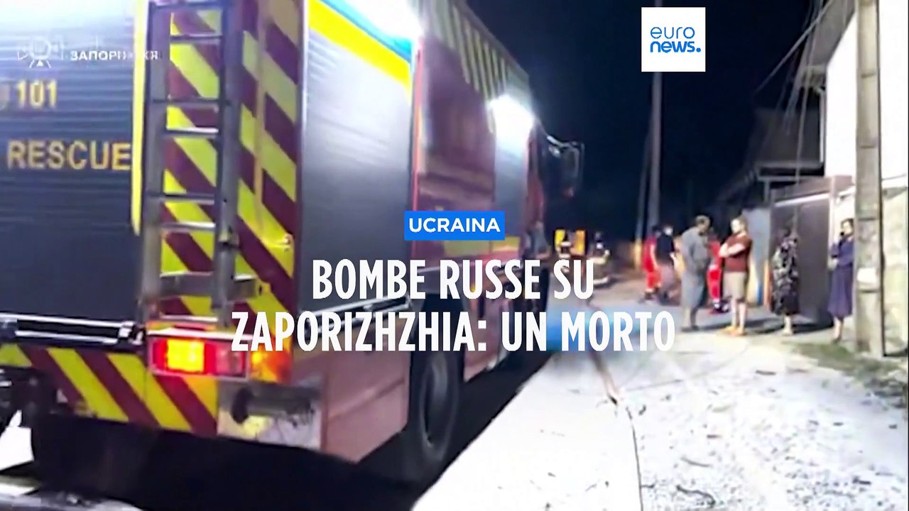 Guerra in Ucraina: raid notturni russi a Zaporizhzhia, un morto