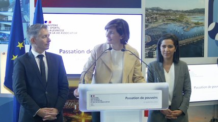 Cyclisme - Sport 2024 - Amélie Oudéa-Castéra a laissé son poste de ministre des sports en France à Gil Avérous