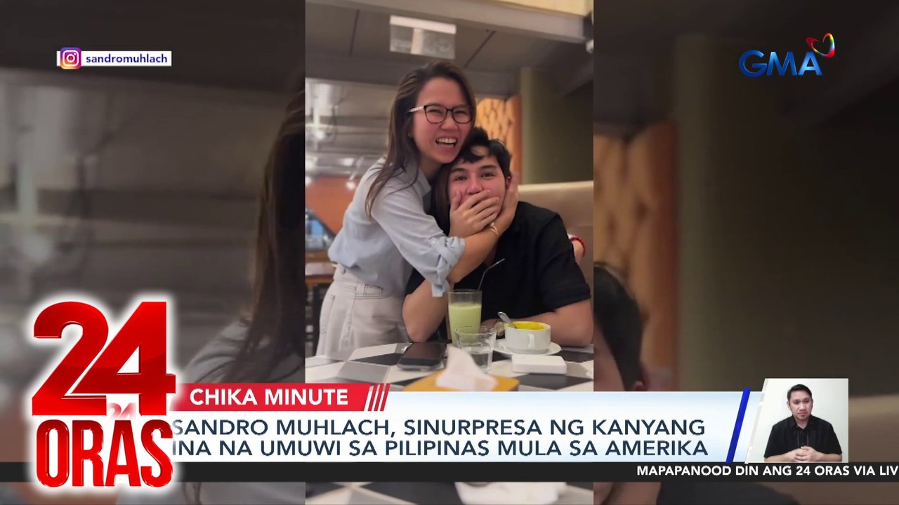 Sandro Muhlach, sinurpresa ng kanyang ina na umuwi sa Pilipinas mula sa Amerika | 24 Oras