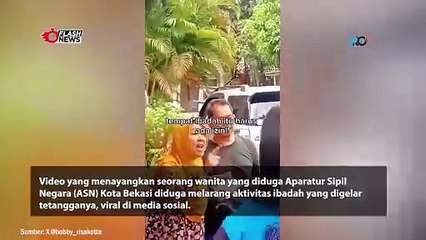 Wanita ASN Berdaster di Bekasi Larang Tetangganya Beribadah di Rumahnya Sendiri