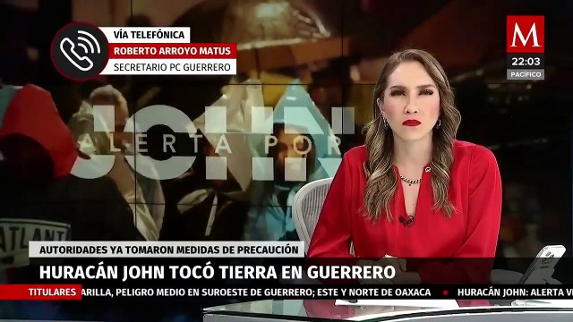 Medidas de protección civil en Guerrero por el huracán 'John'