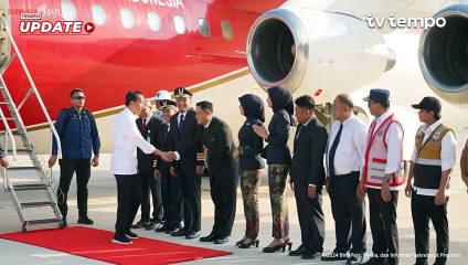 Jokowi Mendarat Pertama Kali di Bandara IKN: Mulus Banget Sih Turunnya