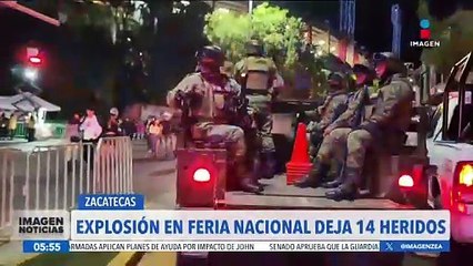 Explosión en feria deja 14 heridos en Zacatecas