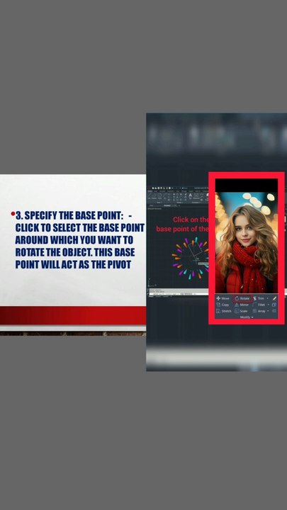 AutoCAD Rotate command. World most watched video on youtube#story#stories#youtube#viral#status#rotate# command