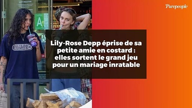 Lily-Rose Depp éprise de sa petite amie en costard : elles sortent le grand jeu pour un mariage inratable