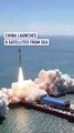 China's Smart Dragon-3 rocket launches 8 satellites from sea