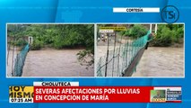 Severas afectaciones por lluvias en Concepción de María