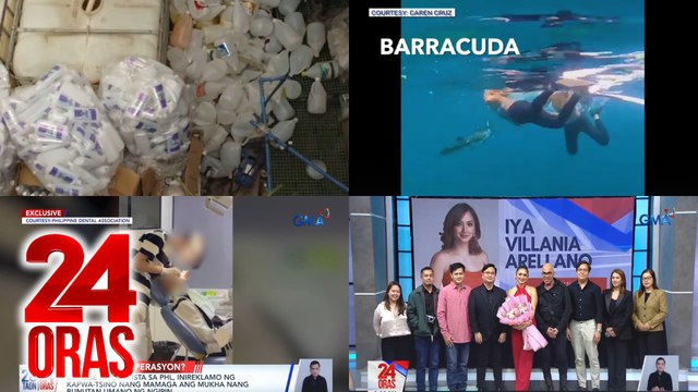 24 Oras: (Part 3) Pagawaan ng pekeng alcohol; Freediver na inatake ng Barracuda; Iya Arellano, pumirma ulit ng exclusive contract sa GMA Network, atbp.