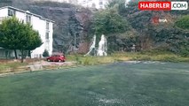 Sinop'ta Yağışlarla Oluşan Doğal Şelale Görüntülendi