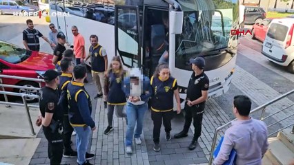 'Change-oto' yapan çeteye yönelik operasyonda 11 şüpheli adliyede