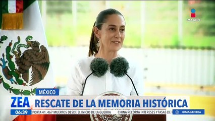 Claudia Sheinbaum asegura que continuará con el rescate y la difusión de la historia de México