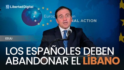 El Gobierno pide a los españoles "que abandonen Líbano"