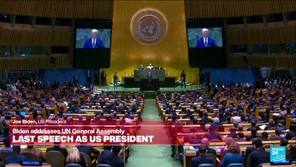 REPLAY: Biden in farewell UN address says peace still possible in Mideast and Ukraine