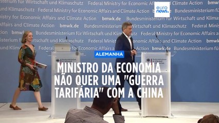 Ministro da Economia alemão não quer "guerra de tarifas" com a China