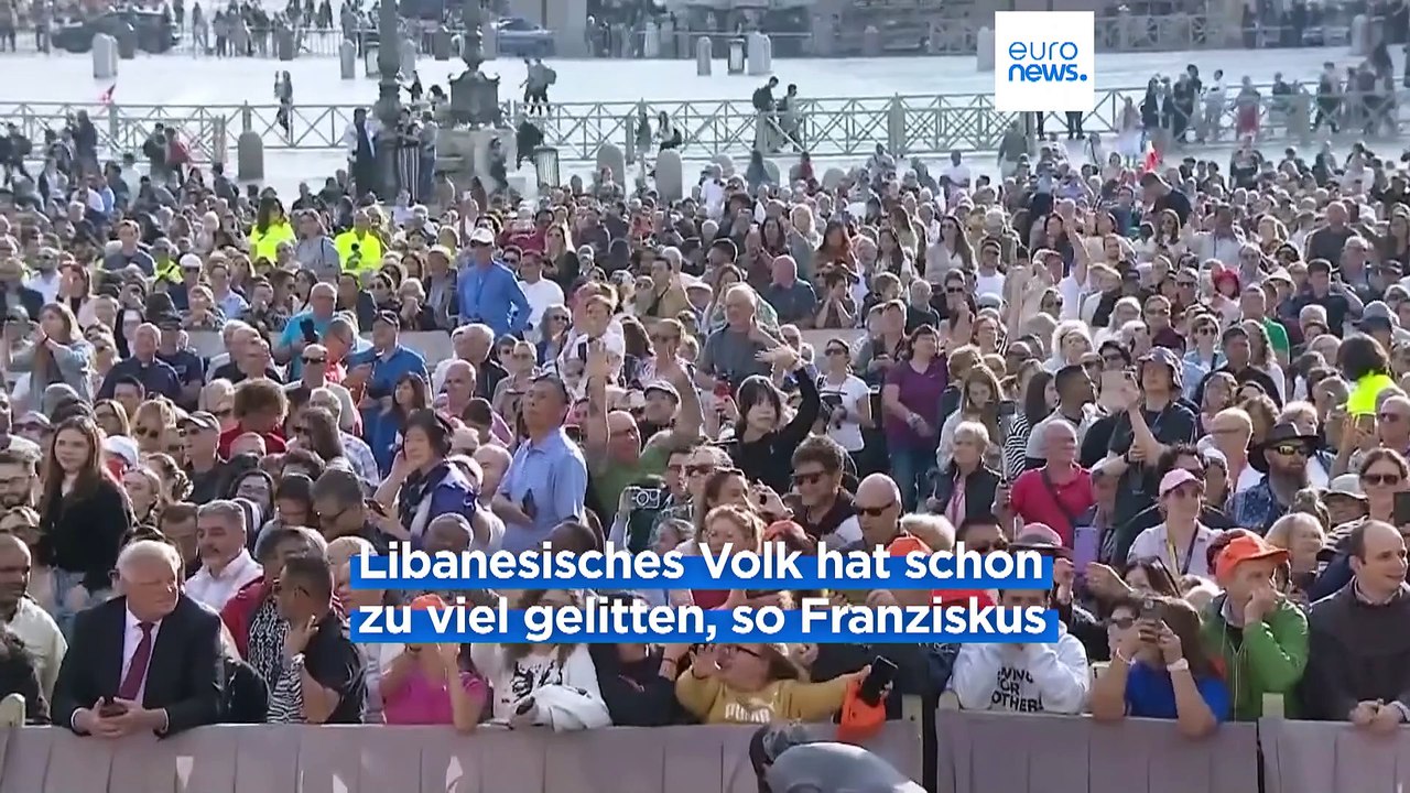 Papst Franziskus: Eskalation im Libanon ist 'inakzeptabel'