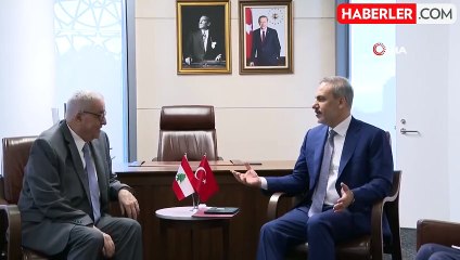 Dışişleri Bakanı Fidan, Lübnan Dışişleri Bakanı ile Görüştü