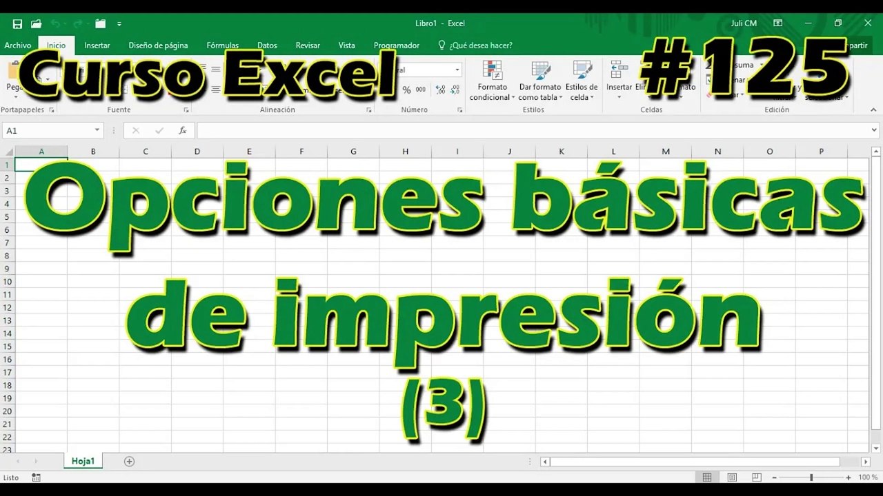 CURSO EXCEL [125] ► OPCIONES básicas de IMPRESIÓN (3)