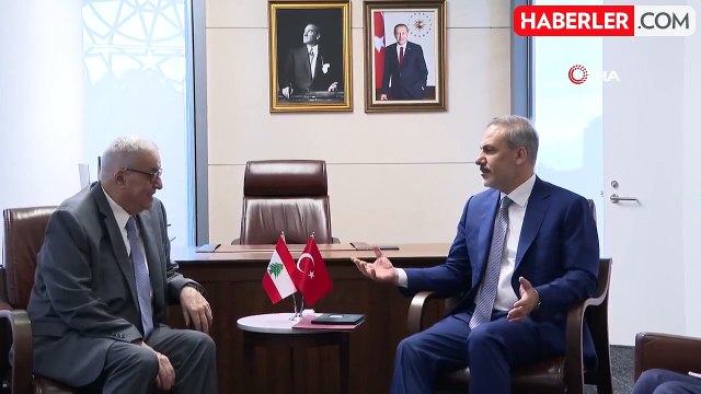 Dışişleri Bakanı Fidan, Lübnan Dışişleri Bakanı ile Görüştü