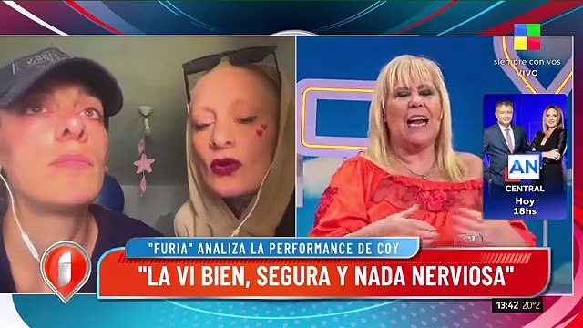 Furia irrumpió en el móvil de Coy Scaglione en Intrusos y analizó su debut en el Cantando 2024