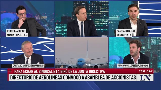 Juan Manuel López insiste en privatizar Aerolíneas porque en el mundo no quedan aerolíneas de bandera