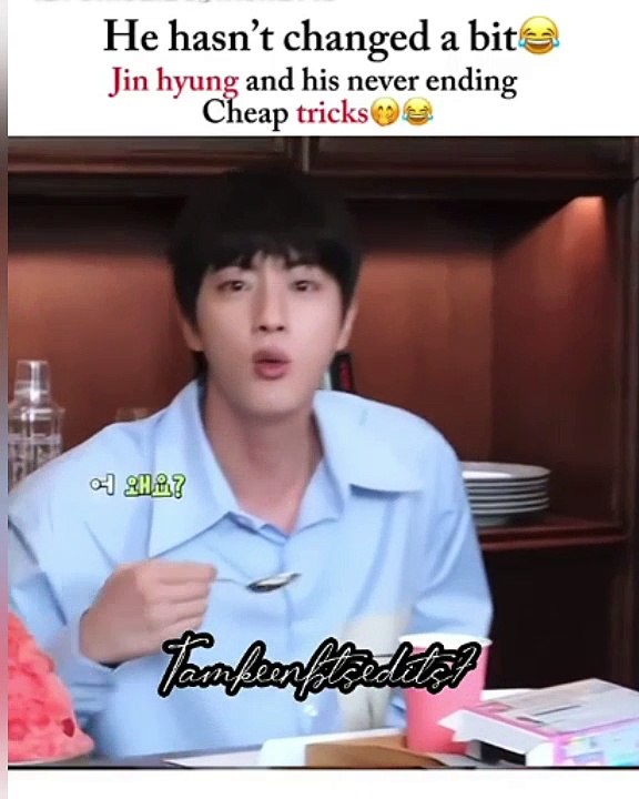 Hahaha Jin is so funny ..!! #jin #RUNJIN #BTS #BTSVLOG #BTSVIDEO ...