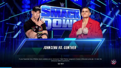 WWE 2K23 - John Cena vs. Gunther