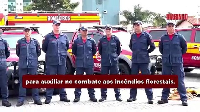 Bombeiros de SC voltam a ajudar nos incêndios