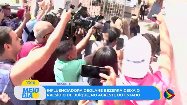 Confira o momento em que Solange Bezerra, mãe de Deolane, deixa a Colônia Penal Feminina do Recife