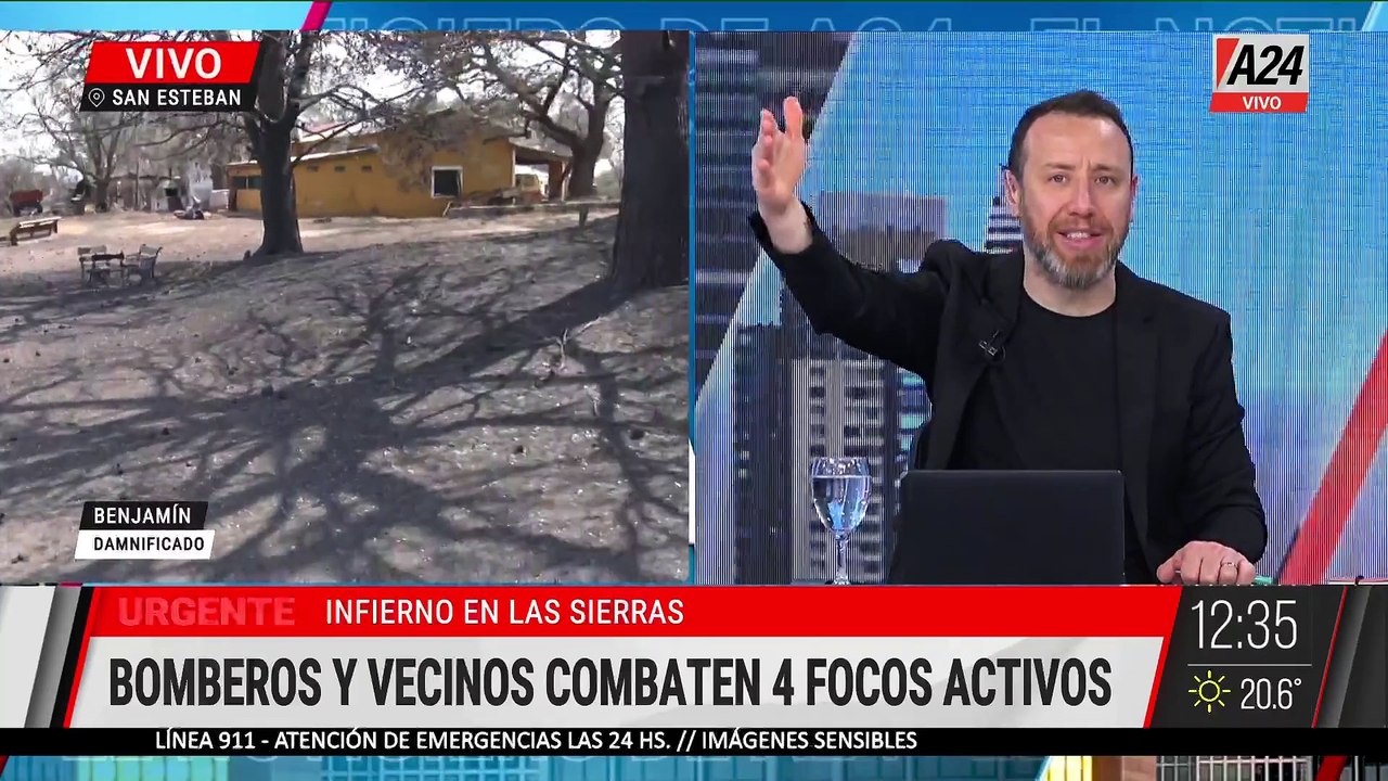 INCENDIOS EN SAN ESTEBAN: "MI CASA NO SE QUEMÓ DE MILAGRO"