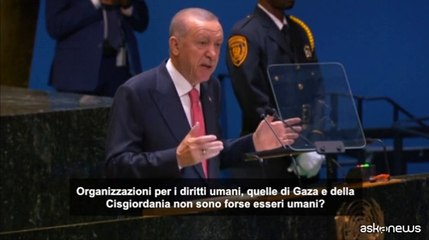 Erdogan all'Onu: cosa aspettate a impedire il genocidio a Gaza?