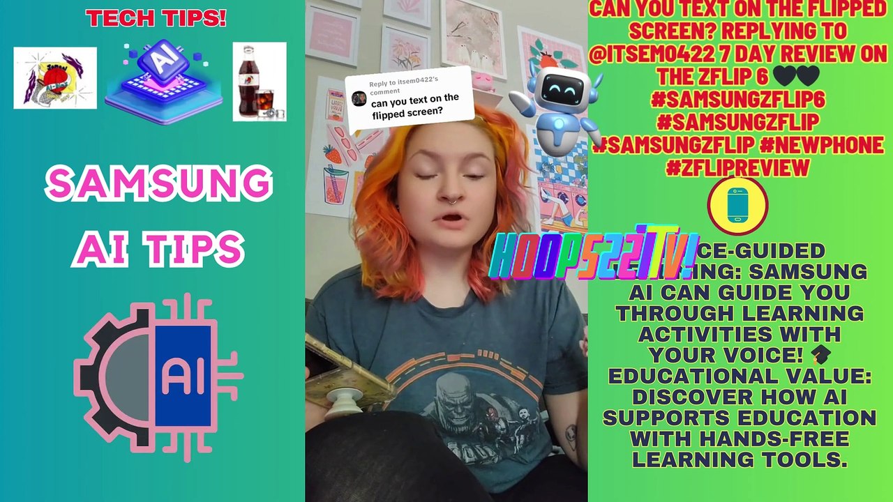 can you text on the flipped screen? Replying to @itsem0422 7 day review on the zflip 6  #samsungzflip6 #samsungzflip #samsungzflip #newphone #zflipreview