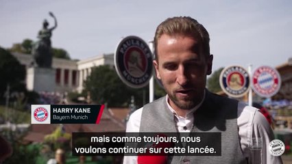 Bayern - Kane célèbre le bon début de saison des Bavarois lors de l'Oktoberfest