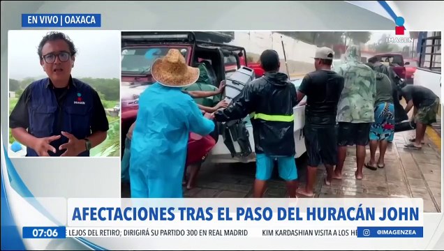 Afectaciones tras el paso del huracán John por Oaxaca