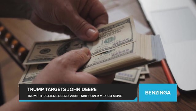 Trump Threatens John Deere With 200% Tariff Over Mexico Manufacturing Move. Shares for the Company Fell Over 1% in After-Hours Trading.
