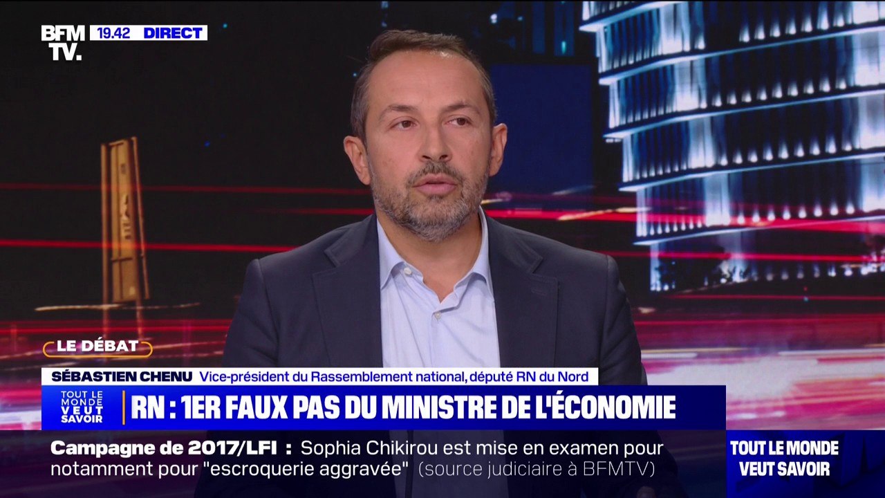 Recadrage d'Antoine Armand par Michel Barnier: "Nous avions demandé le minimum, c'est-à-dire être respectés", déclare Sébastien Chenu (RN)