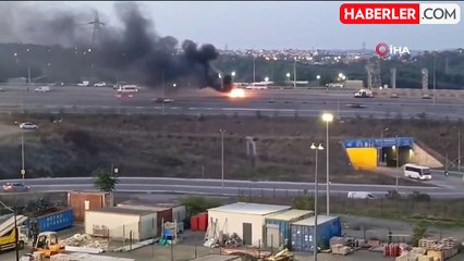 Kuzey Marmara Otoyolu'nda Araç Yangını