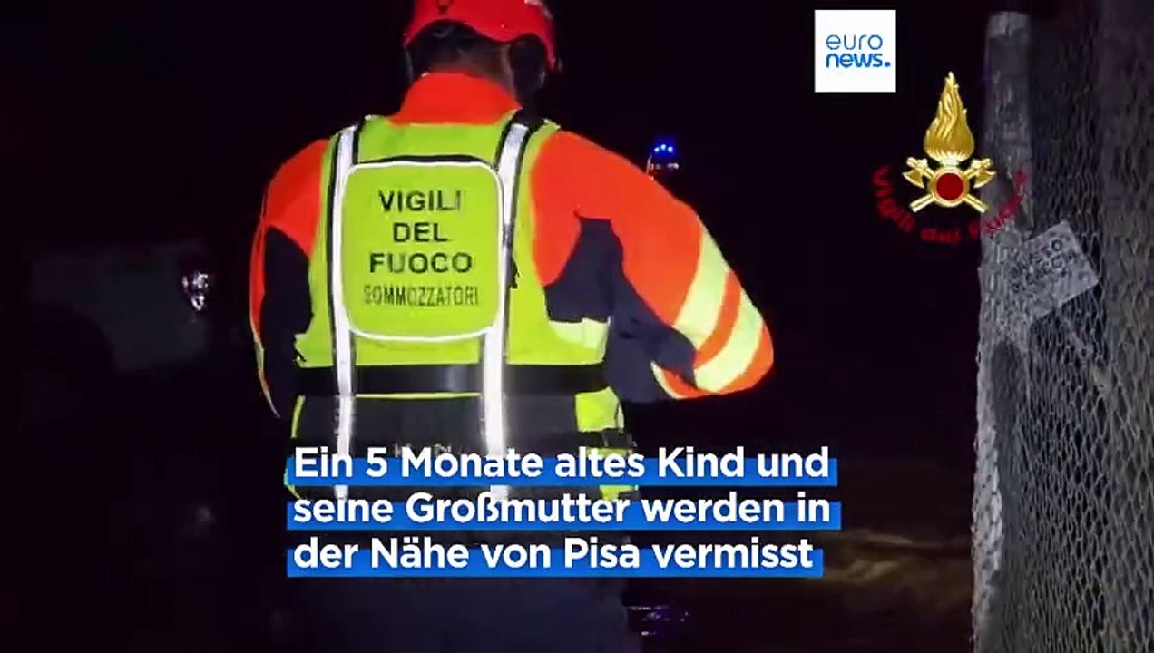 Starkregen in der Toskana: Wassermassen reißen Großmutter und Baby mit