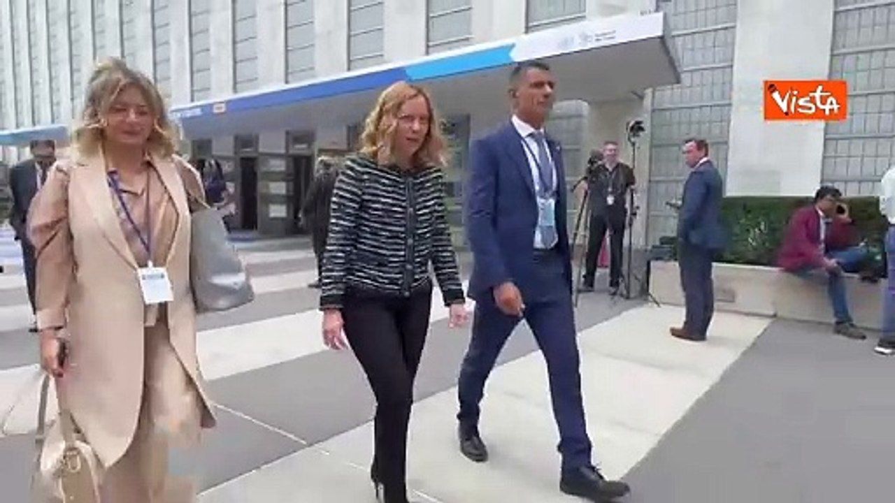 Meloni esce dal palazzo di vetro dell'Onu. La premier ? a New York per l'Assemblea Generale