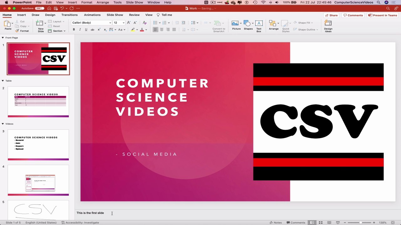 How to USE Microsoft PowerPoint On a Mac - Tutorial 17 - Add Notes - Basic Tutorial | New