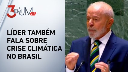 Lula critica ação militar contra povo palestino em discurso na Assembleia da ONU