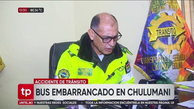 ​Lista de heridos que dejó el embarrancamiento de un bus en la carretera a los Yungas de La Paz