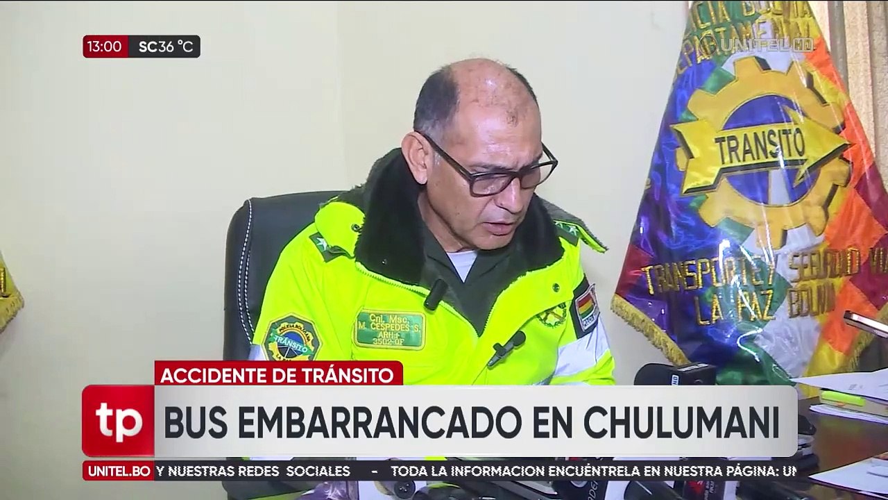 ​Lista de heridos que dejó el embarrancamiento de un bus en la carretera a los Yungas de La Paz