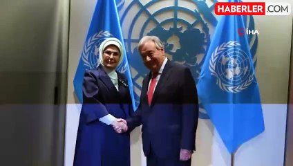 Emine Erdoğan Guterres'le görüştü: Gündem sıfır atık ve iklim krizi oldu