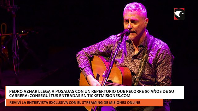 Pedro Aznar llega a Posadas con un repertorio que recorre 50 años de su carrera: conseguí tus entradas en TicketMisiones.com