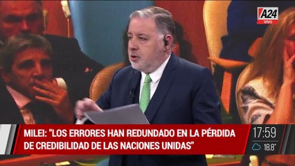 MILEI EN LA ASAMBLE DE LA ONU: A FONDO CONTRA LA AGENDA 2030