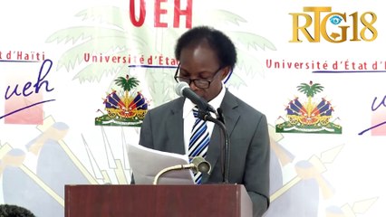 Konsèy egzekitif RUEH remèt 2èm edisyon pri Monferrier Dorval bay etidyan FDSE la Nesly Lavache.