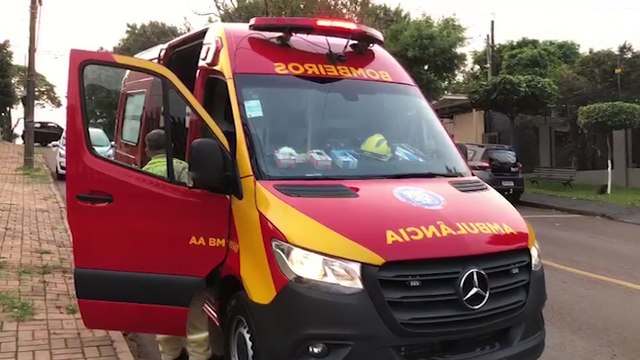 Motociclista fica ferido em acidente no Bairro Claudete, em Cascavel