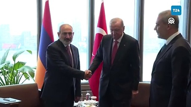 Cumhurbaşkanı Erdoğan, Ermenistan Başbakanı Paşinyan ile görüştü