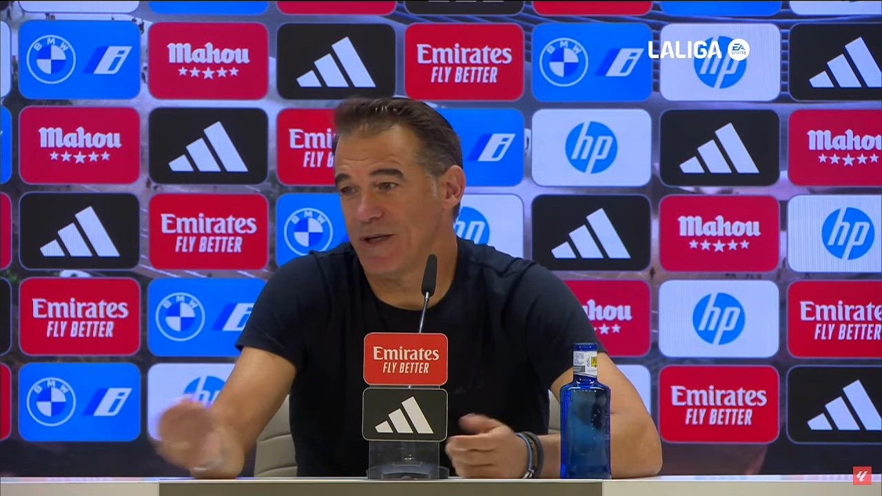 Rueda de prensa de Luis García Plaza tras el Real Madrid 3 - Alavés 2